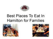 Best Places To Eat In Hamilton for Families