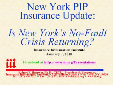 New York PIP Insurance Update: Is New York