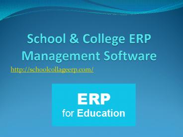 School & College ERP Management Software