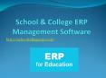 School & College ERP Management Software PowerPoint PPT Presentation