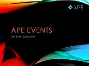 Ape events - An Event Management Agency