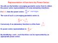 MAC2312 Lesson 3.9 Power Series representation PowerPoint PPT Presentation