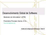 Desenvolvimento Global de Software
