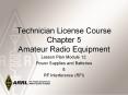 Technician License Course Chapter 5 Amateur Radio Equipment PowerPoint PPT Presentation