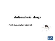 Anti-malarial drugs