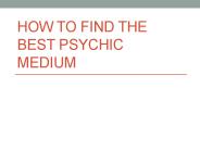 Psychic Reading Medium