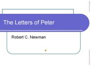 The Letters of Peter