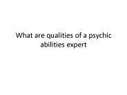 Real Psychics Vs Ambiguous Science