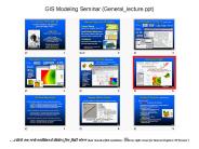 GIS Modeling Seminar (General_lecture.ppt)