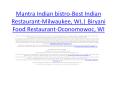 Biryani Food Restaurant in Brookfield, WI, Chicken Biryani-Watertown, WI| Vegetable Biryani in Pewaukee, WI PowerPoint PPT Presentation