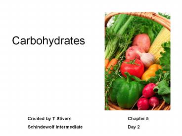 Carbohydrates
