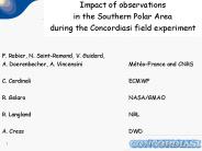 Impact of observations