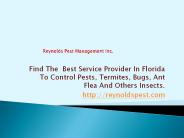 Reynolds Pest Management, Inc. (1)
