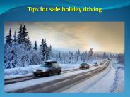 Tips for safe holiday driving