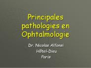 Principales pathologies en Ophtalmologie