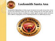Locksmith Santa Ana , Orange County California Locksmith