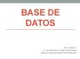 BASE DE DATOS PowerPoint PPT Presentation