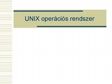 UNIX oper