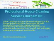 Professional House Cleaning Services Durham NC