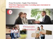 Ocean Freight Forwarders