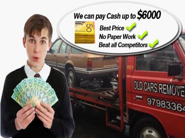 Sell Your Old Car and Get Paid on the Spot