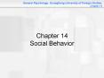 Chapter 14 Social Behavior PowerPoint PPT Presentation