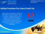 Adobe Premiere Pro Users Email List