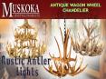 Antique Wagon Wheel Chandelier PowerPoint PPT Presentation