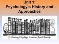 Unit 1: Psychology PowerPoint PPT Presentation