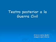 Teatro posterior a la Guerra Civil