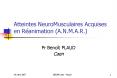 Atteintes NeuroMusculaires Acquises en R PowerPoint PPT Presentation