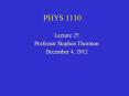 PHYS 1110 PowerPoint PPT Presentation