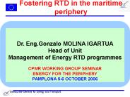Fostering RTD in the maritime periphery