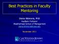 Best Practices in Faculty Mentoring PowerPoint PPT Presentation
