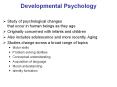 Developmental Psychology PowerPoint PPT Presentation