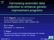 Harnessing automatic data collection to enhance genetic improvement programs