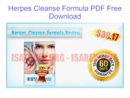 Herpes Cleanse Formula Review