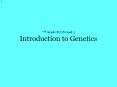7th Grade SCOS Goal 5 Introduction to Genetics PowerPoint PPT Presentation