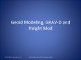 Geoid Modeling, GRAV-D and Height Mod PowerPoint PPT Presentation