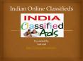 Indian Online Classifieds PowerPoint PPT Presentation