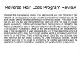 Reverse Hair Loss Program Review