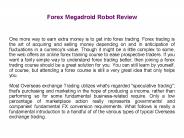 Forex Megadroid Robot Review