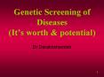 Genetic Screening of Diseases (It PowerPoint PPT Presentation