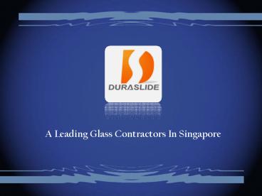 Glass Contractors Singapore
