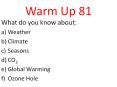 Warm Up 81 PowerPoint PPT Presentation