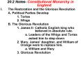 20.2 Notes- Constitutional Monarchy in England PowerPoint PPT Presentation