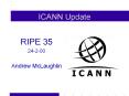 ICANN Update PowerPoint PPT Presentation