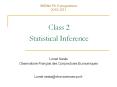 Class 2 Statistical Inference PowerPoint PPT Presentation