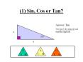 (1) Sin, Cos or Tan? PowerPoint PPT Presentation