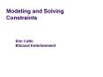 Modeling%20and%20Solving%20Constraints PowerPoint PPT Presentation
